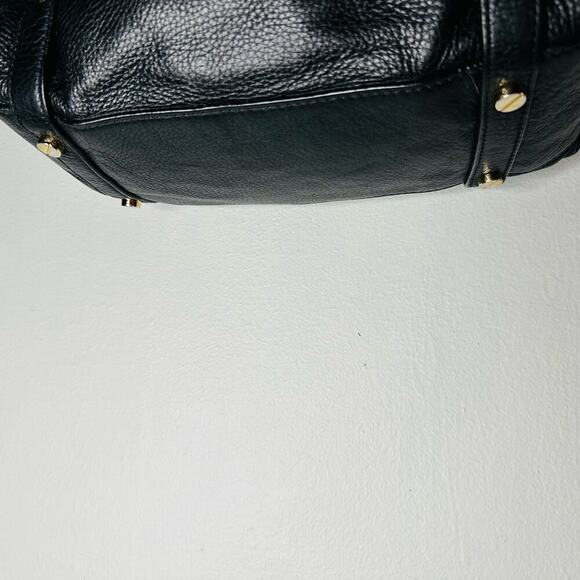 MICHAEL KORS Weston Black Leather Shoulder Satchel Zip Up Tassel Handbag - Picture 7 of 15